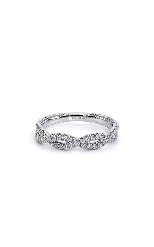 Verragio 14K White Gold .33CTW Renaissance Braided Diamond Wedding Band V-962W/0330