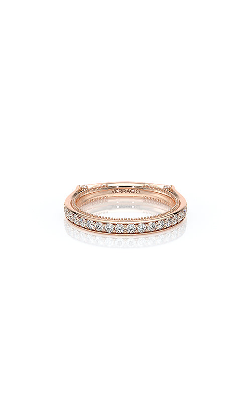 Verragio 14K Rose Gold .41CTW Vanguard Euro Shank Diamond Wedding Band VNG-2207W/0014