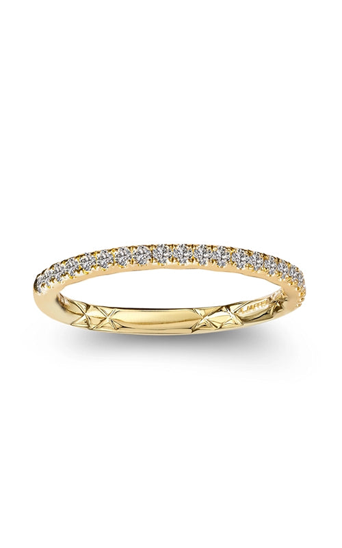 A.Jaffe Women’s 18K Yellow Gold .21CTW Round Pave Diamond Wedding Band MRCRD2957QTT/21
