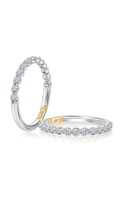 A.Jaffe Women’s Platinum .52CTW Lotus Diamond Wedding Band MRCRD3362L/52