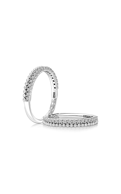 A.Jaffe Women’s 18K White Gold .19CTW Round Diamond Wedding Band WRC1651LH/19
