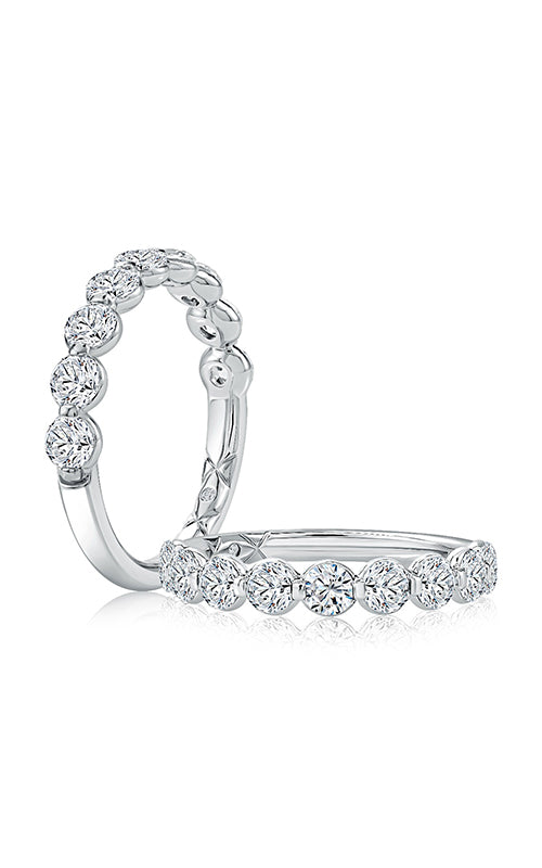 A.Jaffe Women’s 18K White Gold .55CTW Round Diamond Wedding Band WRRDA3218LH/55