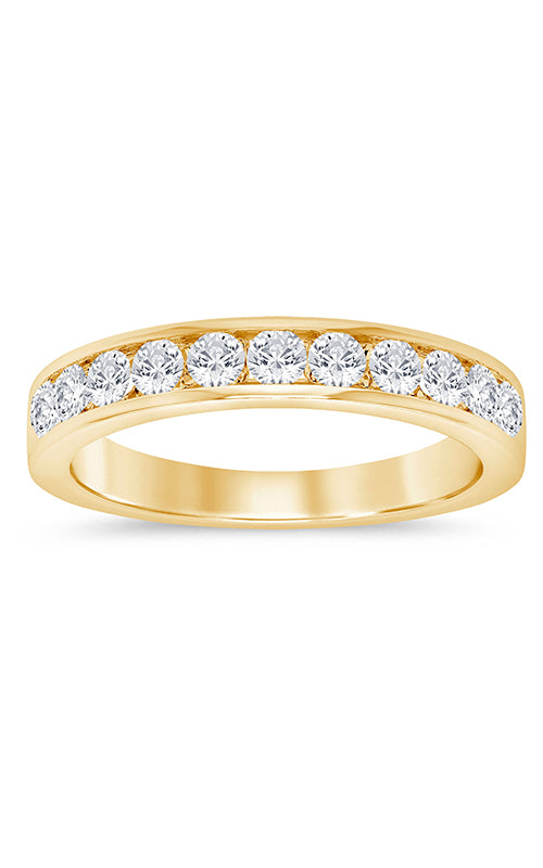 Albert's 14K Yellow Gold .50CTW Channel Round Diamond Wedding Band 77211D-4Y-1/2-LS
