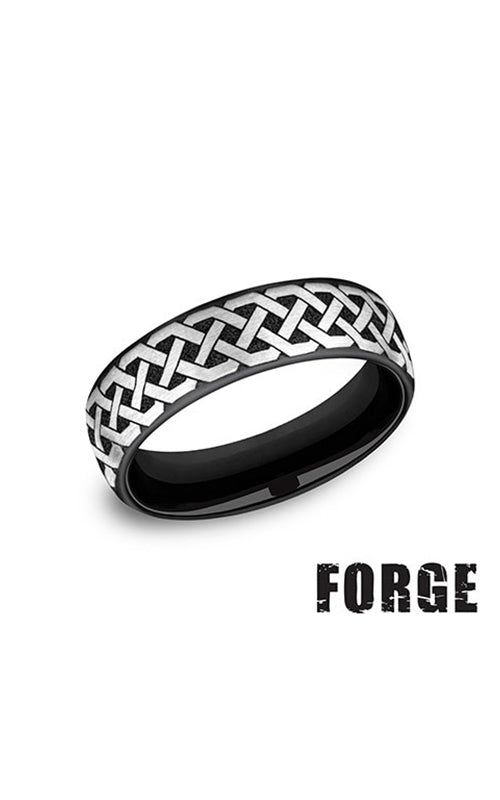 Benchmark Men's Forge Black Titanium 6.5MM Celtic Love Knot Wedding Band Size 10 EUCF8465361GBKT10