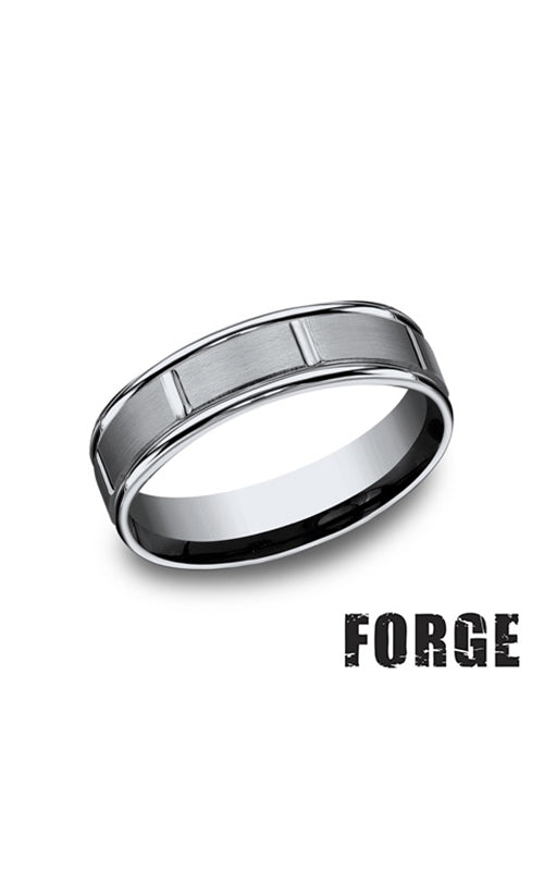 Benchmark Men's Forge Titanium 6MM Wedding Band Size 10  RECF76452T10