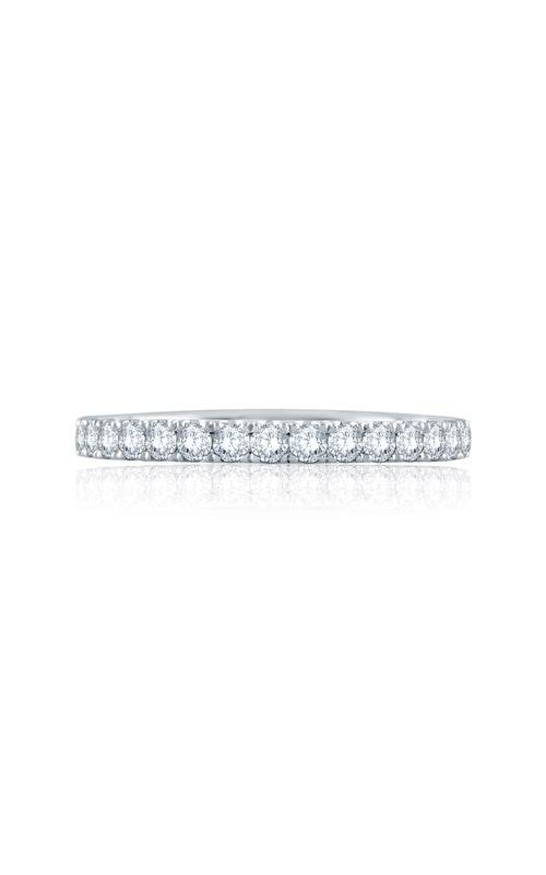 A. Jaffe 14K White Gold .26CTW Round Diamond Wedding Band WR1024QT/25