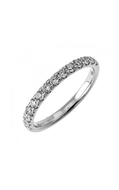 Albert's Ladies 14K White Gold .14CTW Round Diamond Wedding Band BDMP83001/15-4WC