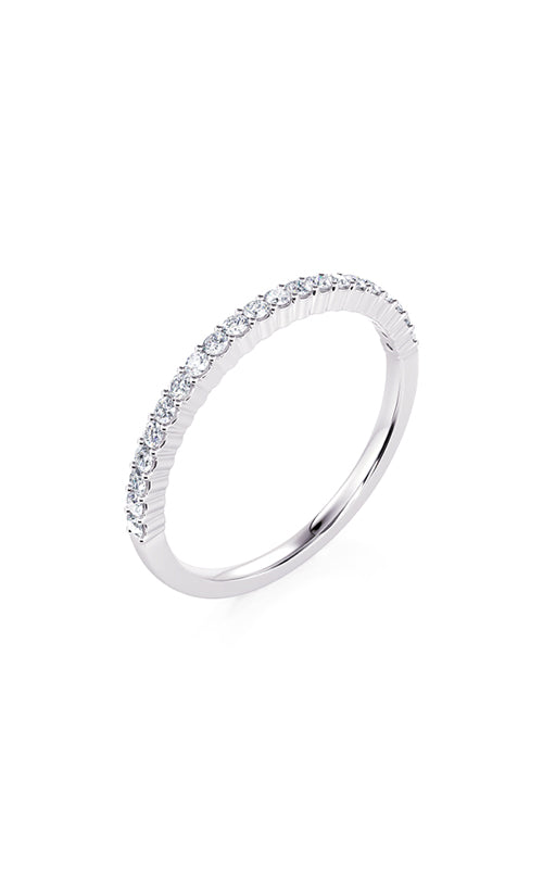 Albert's 14K White Gold .15CTW  Round Diamond Wedding Band - B10012-HW012A