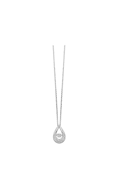 Closeout Pendant 925 Sterling Silver Diamond Necklace