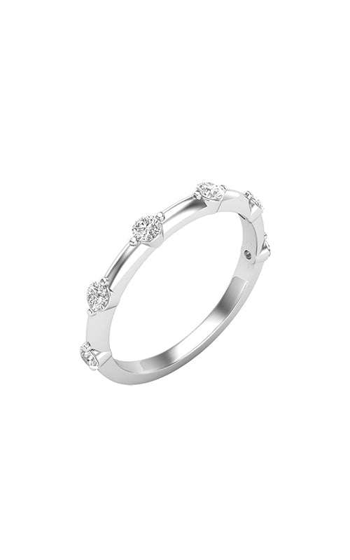 Albert's Ladies 14K White Gold .30CTW Round Diamond Wedding Band L9227