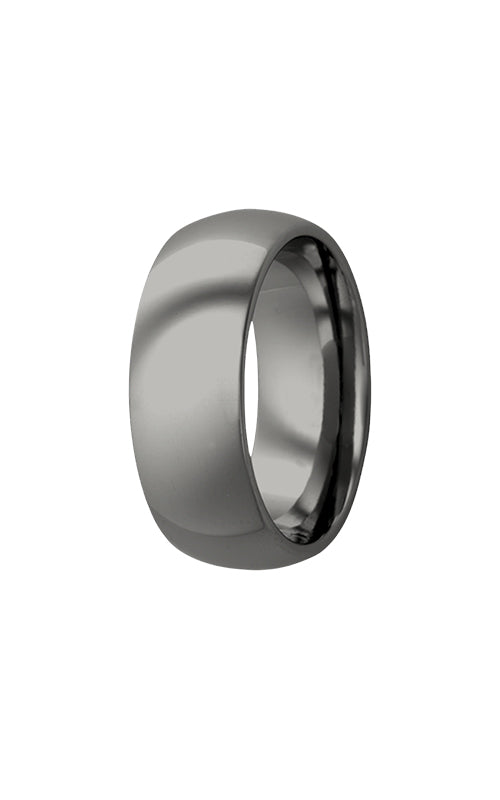 Heavy Stone Men's Titanium 6MM Dome High Polish Wedding Band Size 10 K6TI111-10