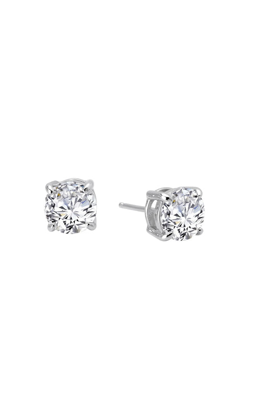 Lafonn Sterling Silver 5.50ctw Round Simulated Diamond Stud Earrings E0111CLP00