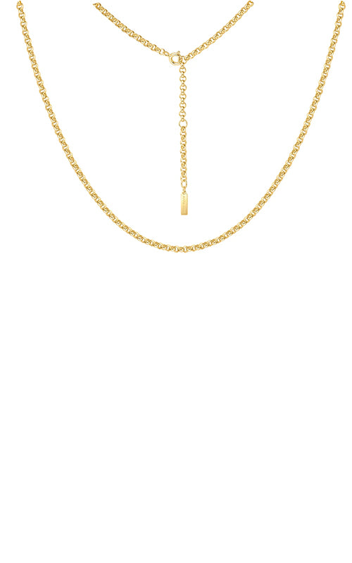 Ania Haie Sterling Silver 14K Yellow Gold Plated Classic Rolo Chain Necklace N062-04G