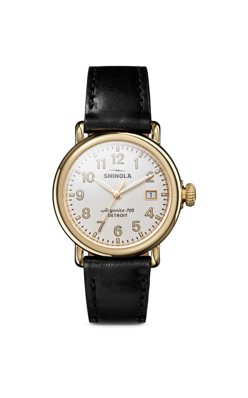 Shinola Men's and Ladies' 36mm Gold Tone Alabaster Watch S0120308478