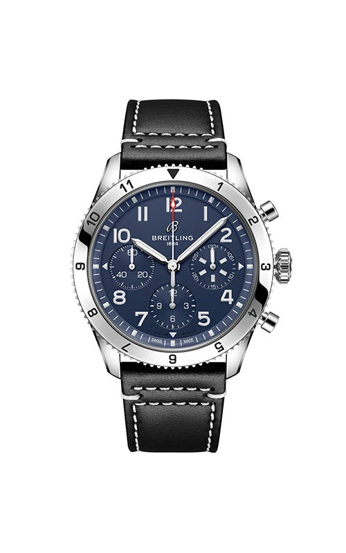 Preownwat Pre-Owned Breitling Classic Avi Chronograph 42 Tribute To Vought F4U Corsair
