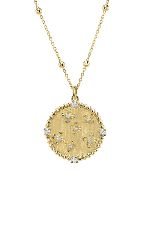 Shy Creation Circle Diamond Necklace