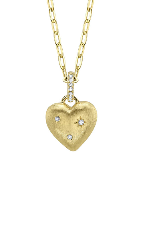 Shy Creation Heart Diamond Necklace