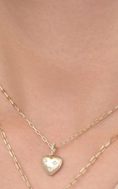 Shy Creation Heart Diamond Necklace