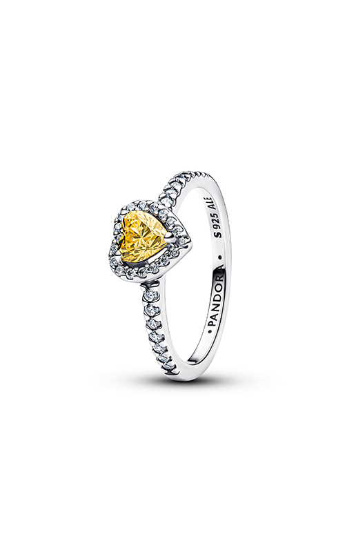 Pandora Sparkling Elevated Heart Ring 198421C06-48