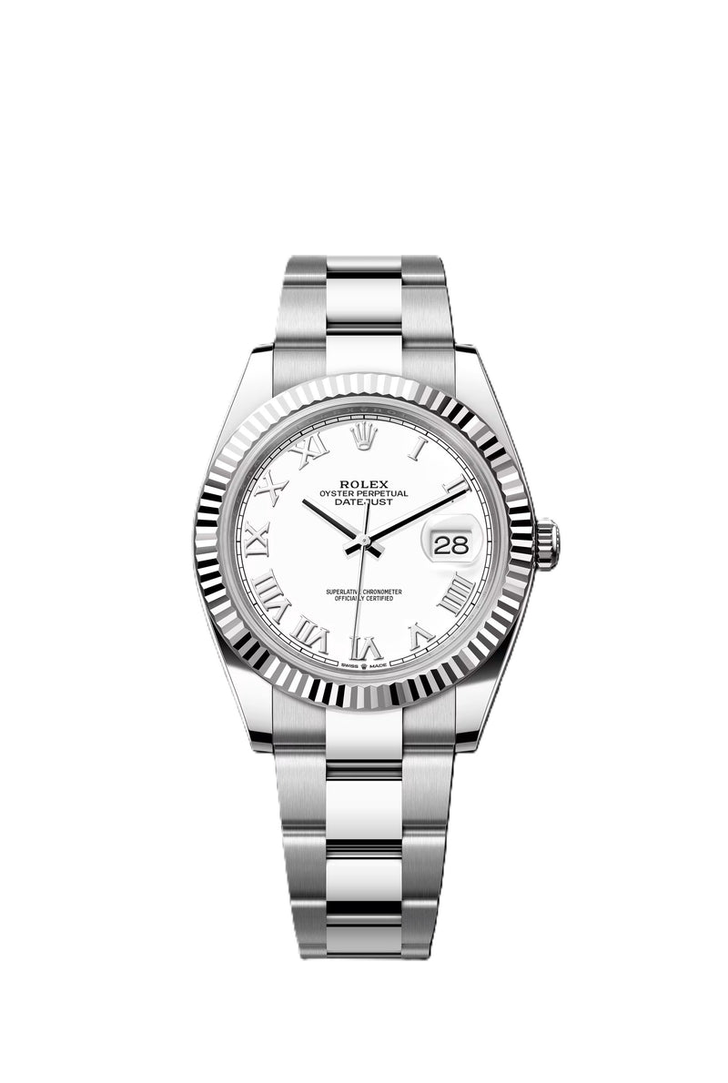 Pre-Owned Rolex Datejust Oystersteel/18KW 41mm 126334