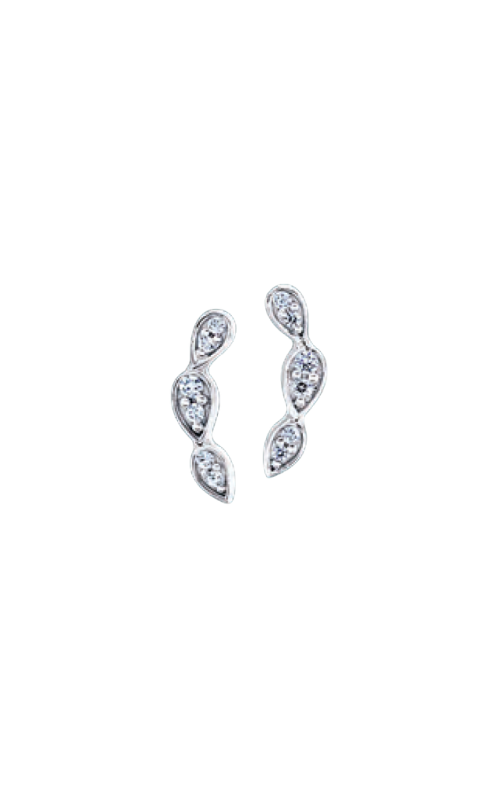 Albert's 10k White Gold .08ctw Diamond Climber Earrings EA1197T-42W