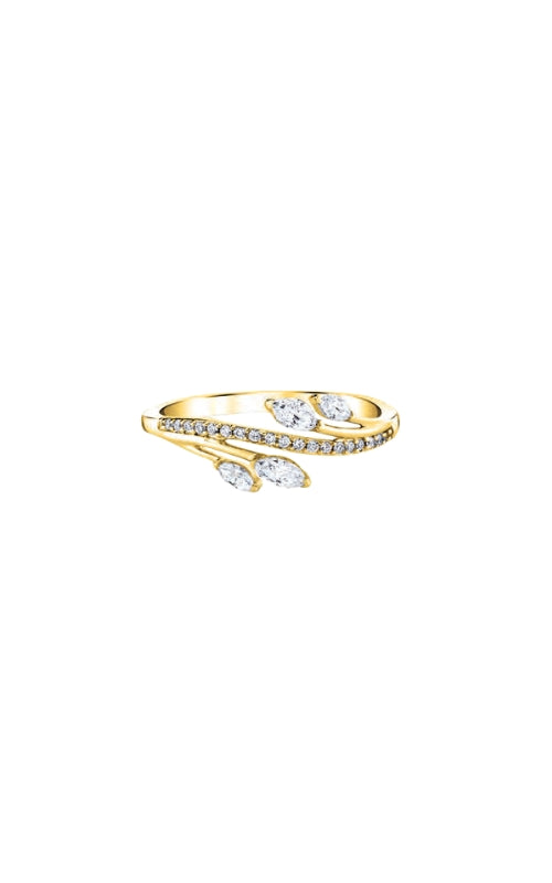 Albert's Cocktail Ring 14K Yellow Gold Diamond, Diamond Ring