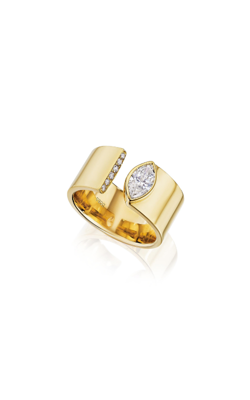 Ashley Lauren 18k Yellow Gold .82 Carat tw Marquise & Round Diamond Ring R4838B-S53PD18