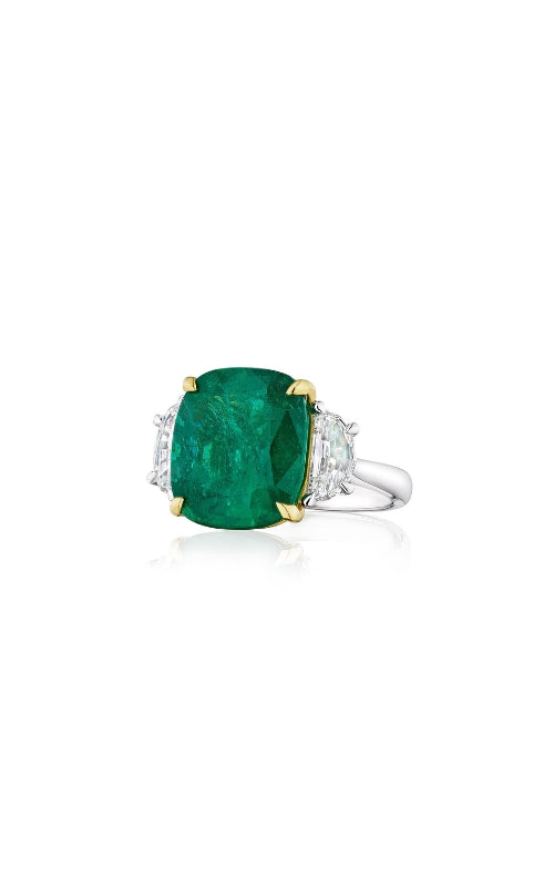 Albert's Cocktail Ring Emerald, Diamond Ring