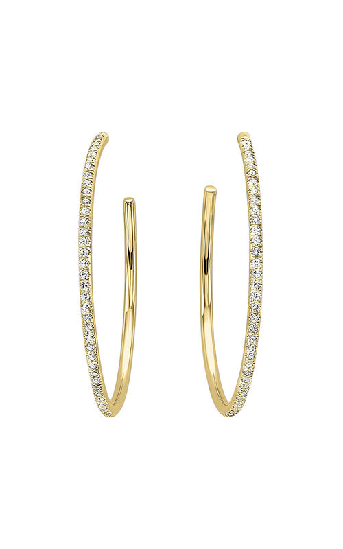 Closeout Hoop Diamond Earring