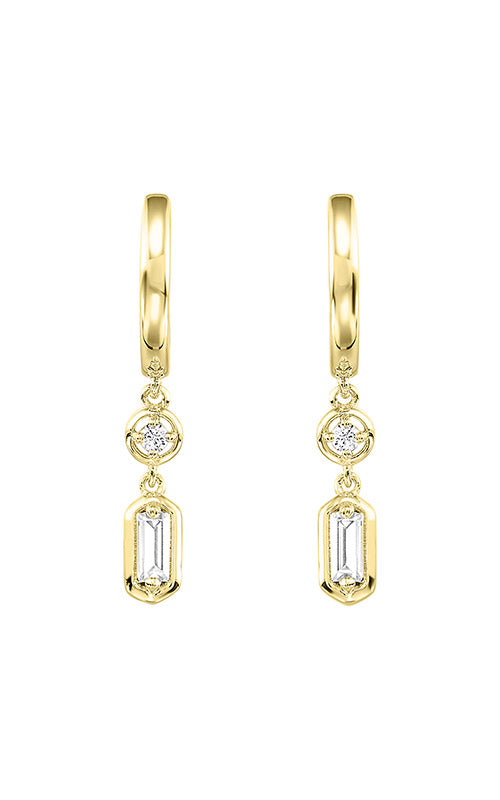 Albert's 14k Yellow Gold 1/7tw RD/BG S13-I1 Hoop ER10384-4YC CO