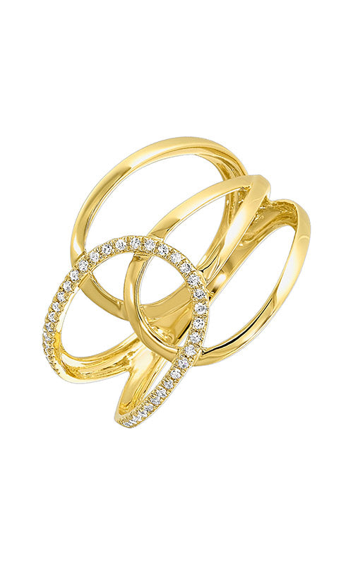 Albert's 14k Yellow Gold 1/10ctw Diamond Cocktail Ring RG12295-4YSC CO