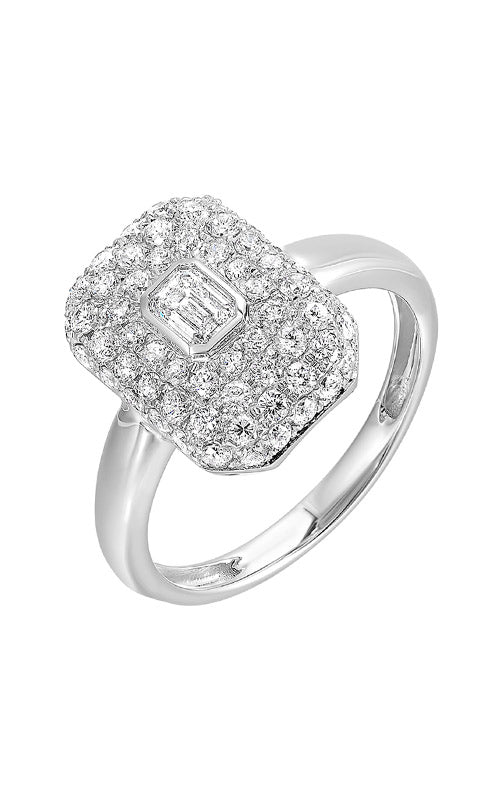 Albert's 14k White Gold 1.00ctw Diamond Cocktail Ring RG12294-4WC CO