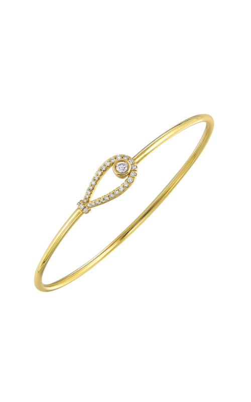 Albert's Bangle 14K Yellow Gold Diamond Bracelet