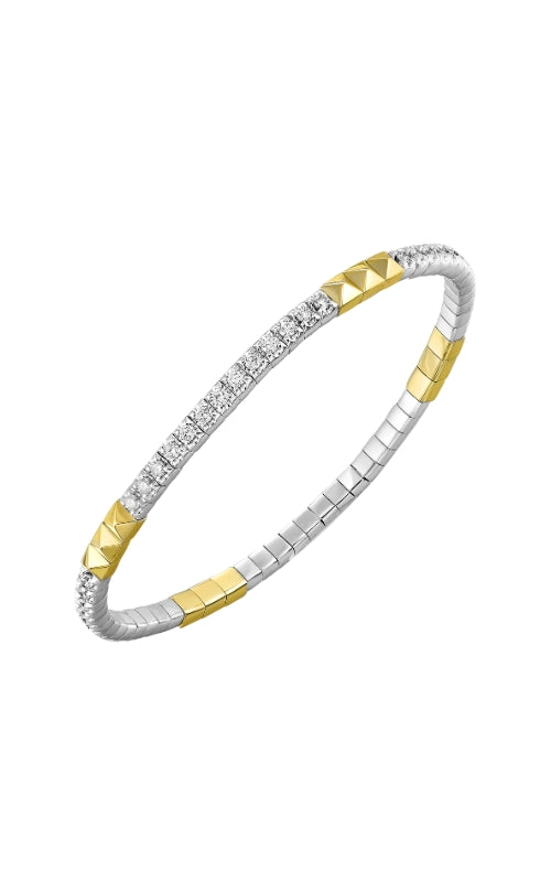 Albert's 14k White and Yellow Gold 1ctw Diamond Bracelet BG10102-4WYC
