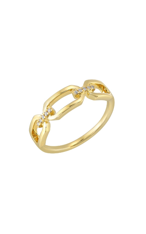 Albert's 14k Yellow Gold .04ctw Diamond Band Ring RG15460-4YB