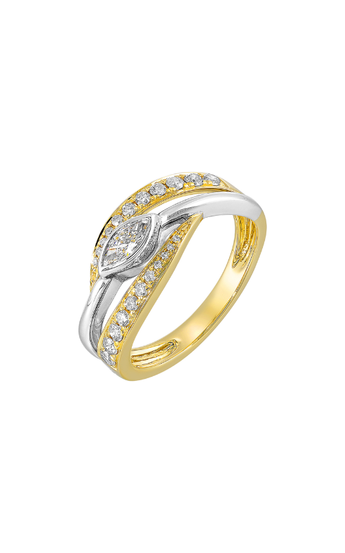 Albert's 14k White and Yellow Gold .50ctw Diamond Fashion Ring