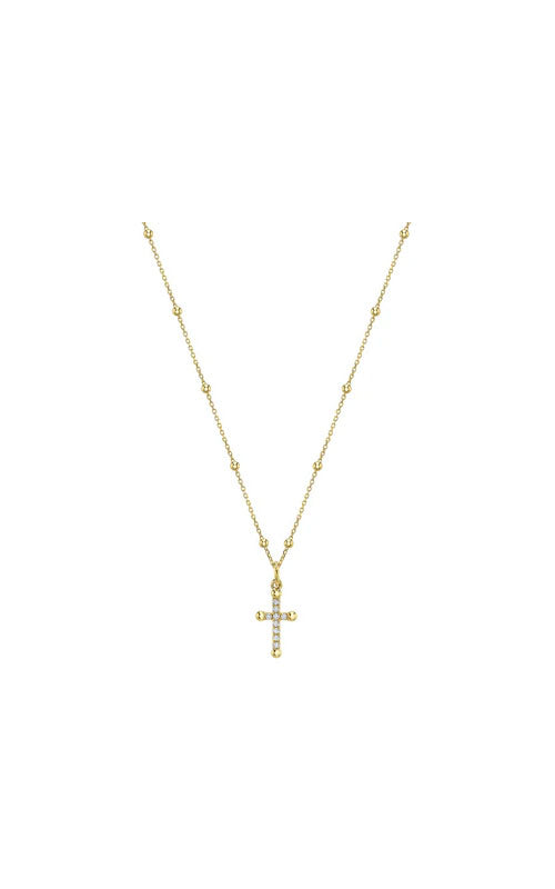 Shy Creation Cross Diamond Necklace