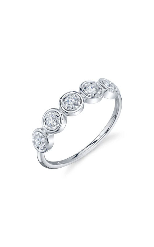 Shy Creation 14KW 0.29Ctw Diamond Bezel Set Stella Band SC55029081