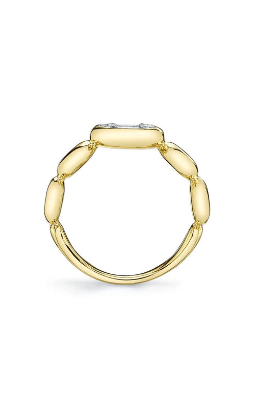 Shy Creation Cocktail Ring 14K Yellow Gold Diamond Ring