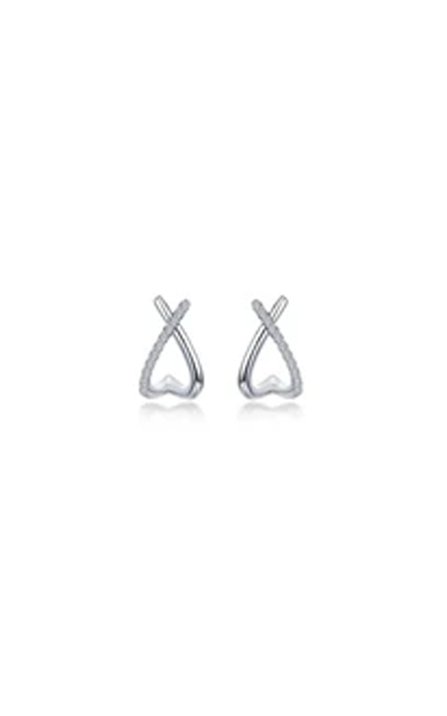 Lafonn Huggies 925 Sterling Silver CZ Earring