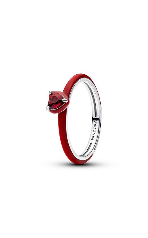 Pandora Red Chakra Heart Ring 193088C05-48