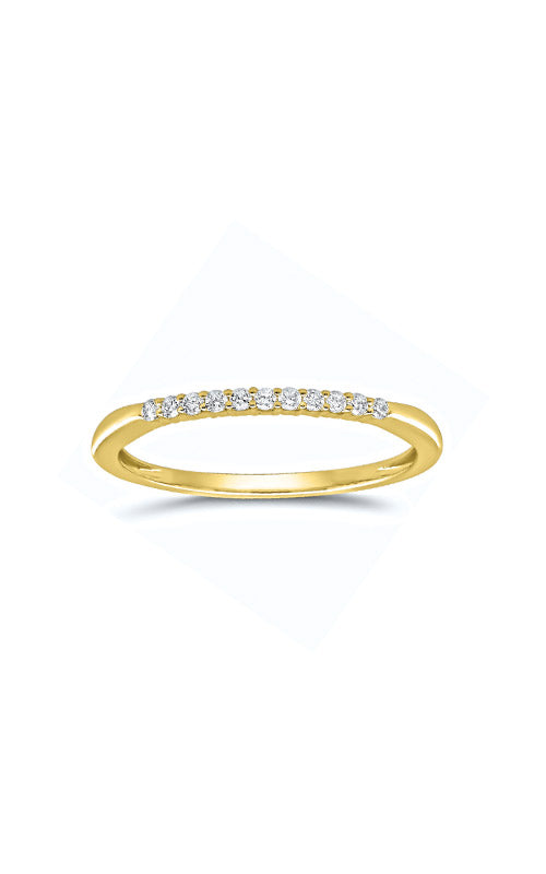 Albert's 14k Yellow Gold .10ctw Round Diamond Wedding Band 4215260100Y