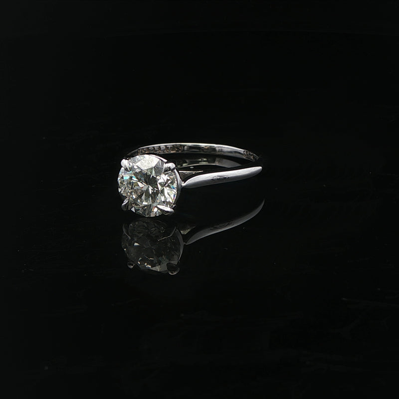 Albert's Estate 14k White Gold 1.50CT Round G SI1 GIA Diamond Engagement Ring EDRIN03803