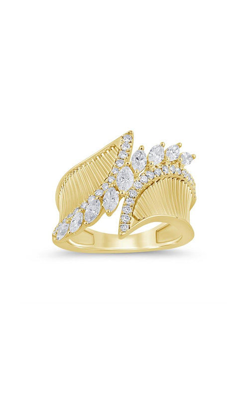 Albert's Cocktail Ring 18K Yellow Gold Diamond, Diamond Ring