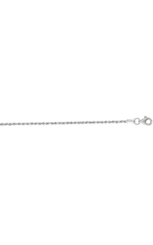 Albert's 14k White Gold 24" 1.6mm Diamond Cut Rope Chain WR012-24