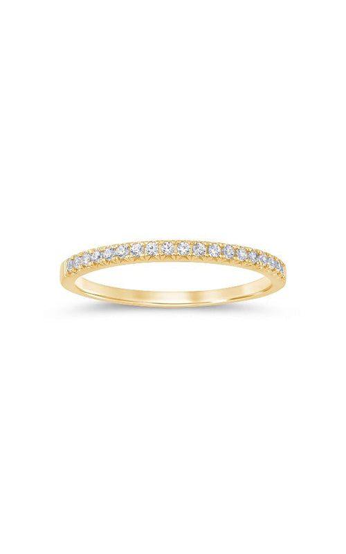 Albert's 14k Yellow Gold 1/7ctw Round Diamond Wedding Band ZGR0384YD