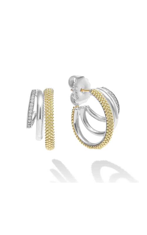 Lagos Hoop 925 Sterling Silver Earring