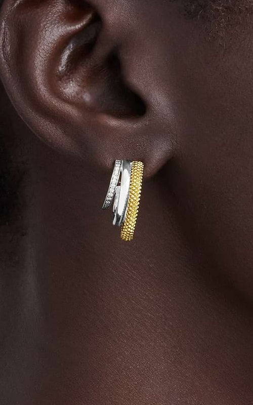 Lagos Hoop 925 Sterling Silver Earring