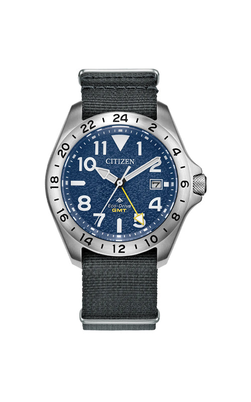 Citizen Men's Promaster Land GMT Blue Dial Watch BJ7150-09L