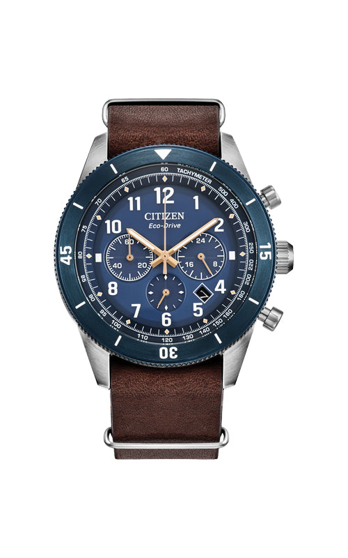 Citizen Men's Terra Force Blue Dial NATO Strap Watch CA4747-05L